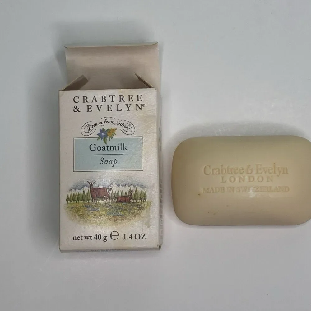 Vintage Crabtree And Evelyn Drawn From Nature Goat Milk Soap 40g 1.4oz New